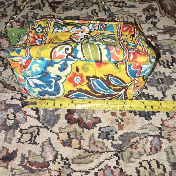 NWT Vera Bradley Small Chain Strap Crossbody In Anchors Away Print - Picture 3 of 4